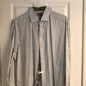 Thomas Dean striped shirt